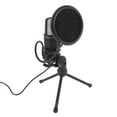 thumbnail image 1 of Microphone de Jeu, Microphone Filaire USB avec Éclairage RVB pour PC, Éponge Coupe-Vent pour Diffusion en Continu, 1 of 7
