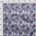 thumbnail image 3 of oneOone Rayon Purple Fabric Tropical Palm Tree Sewing Material Print Fabric By The Yard 56 Inch Wide, 3 of 4