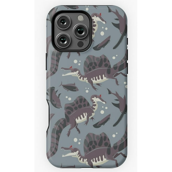 Spinosaurus Dinosaur Pattern Phone Case for iPhone 16 15 14 13 12 11 Pro Max