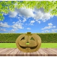 thumbnail image 2 of 9" Tall Good Tiding Halloween Luminary Jack O Lantern, Light Orange, 2 of 2