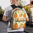 thumbnail image 6 of Travel Laptop Backpack For Women And Men, Juicy Orange Green Leaves Computer Backpack For School Casual Work Bag, Lightweight Rucksack College Bookbags Waterproof Gym Backpack, 6 of 8