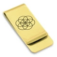 thumbnail image 1 of Stainless Steel Sacred Geometry Seed of Life Classic Slim Money Clip Credit Card Holder, 1 of 2