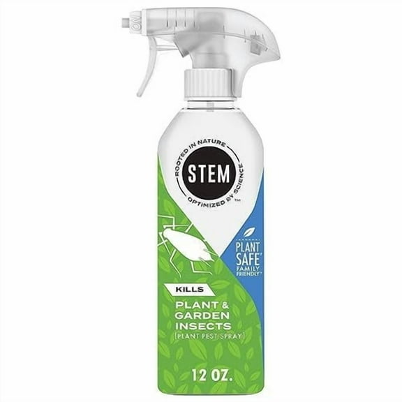 STEM Insect Spray for Indoor and Outdoor Plants, Kills Garden Insects, Plant Safe: Water Based, Botanical Insecticide, 12 oz Pack of 1