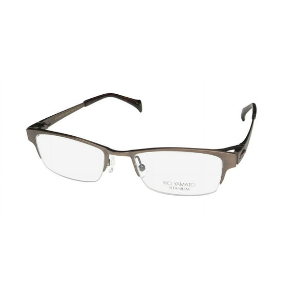 KIO YAMATO KT-406U TITANIUM HALF-RIM ELEGANT EXCLUSIVE EYEGLASS FRAME/GLASSES