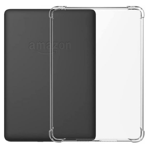 Dteck Case for Clear Kindle 11th (2022), Military Drop Protection But Not Bulky Slim Fit Hard Kindle Case with Non-Slip TPU Bumper for 6" All-New Kindle,Clear