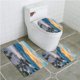 thumbnail image 1 of ABPHQTO Maravillosa mañana brumosa en la colina Juego de alfombras de baño de 3 piezas Alfombra de baño Alfombra de contorno y tapa de inodoro, 1 of 2