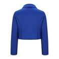 thumbnail image 3 of wdsxpo Jackets for Women Trendy Navy Blue Blazer Petite Long Sleeve Cropped Jackets Coats Work Suit Fall Fahion Outifts Office, 3 of 4