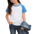 thumbnail image 6 of GERsome 3 Pack Short Sleeve T-Shirts with Crew Neck for Boys Girls Soft Cotton Color Block Tee, 6 of 9