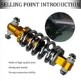 thumbnail image 5 of 2X Motorcycle Rear for Electric Bicycle Scooter E Bike Spring Rear Shock,4 x Shock Absorber,silver & yellow, 5 of 5