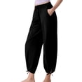 thumbnail image 2 of Womens Pants High Waist Jeans Solid Color Pocket Denim Pants Casual Trousers, 2 of 5