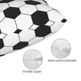 thumbnail image 3 of KLL Soccer Ball Pillow Covers Envelope Closure,Super Soft and Cozy Fuzzy Fleece Pillow Case Cover 16"x24", 3 of 5