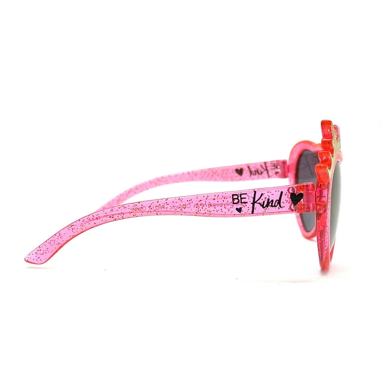 Disney Princess Kids Sunglasses Pink Heart Shaped UV Protection