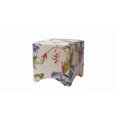 thumbnail image 1 of Isaac Accent Cube Ottoman Multicolored Off-White/Floral, 1 of 7