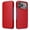 Red, variant on Dteck Leather Case for iPhone 18 Pro, Top Grain Genuine Leather Folio Protective Phone Cover,Red