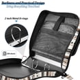 thumbnail image 4 of FORMRS Zipper Binder with Shoulder Strap 2-inch Ring 500 Sheet Capacity File Bag, Brown Abstract Stripes, 4 of 5
