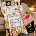 thumbnail image 3 of Corgi Blanket for Corgi Lovers Soft Warm Cute Corgi Dog Fleece Throw Blanket for Girls Boys Plush Fluffy Lightweight Cozy Cartoon Corgi Dog Flannel Gifts Blankets for Adults Kids 50"X40", 3 of 6