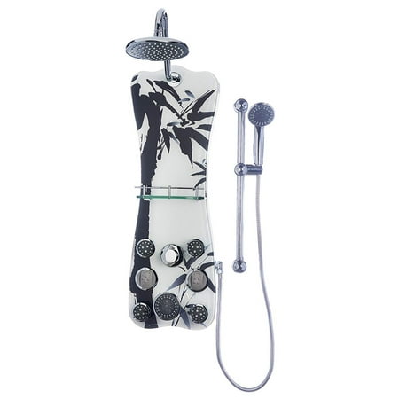 Jet Pro 1101 Colonial Shower Spa Multi Head Maging Panel Black Bamboo Jet Pro 1101 Colonial Shower Spa Multi Head Maging Panel Black Bamboo