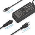 thumbnail image 2 of Laptop Charger, Chromebook Charger 45W USB-C Charger for Lenovo ideapad, HP, Samsung, Asus, Black, 2 of 7