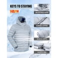 thumbnail image 5 of Pioneer Camp Men's Packable Puffer Jacket, Hooded with 6 Pockets, 5 of 6