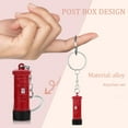 thumbnail image 5 of OUNONA London Souvenirs Keychain Set with Bus and Postbox Alloy Multi Color for Decoration, 5 of 8