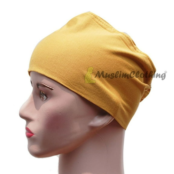 MuslimClothing® Mustard Women's Pull-over Underscarf for Scarves Hijabi Muslim Veil One-Size
