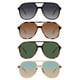 thumbnail image 1 of YDAOWKN Gafas de sol de aviador cuadradas retro para mujer y hombre, gafas de sol vintage de los años 70 con doble puente, 1 of 1