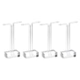 thumbnail image 1 of Unique Bargains 4Pack 4' Height Acrylic T Bar Earring Display Stand Jewelry Storage Rack, Clear, 1 of 6