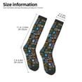 thumbnail image 5 of Daiia Sports Socks Happy Father Day Printed Novelty Crew Socks for Men Women Knee High Socks Cotton Socks Soft & Breathable Support Unisex Socks, 5 of 9