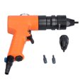 thumbnail image 4 of Pneumatic Rivet Nut Guns Air Pull Riveter Pneumatic Rivnut Riveting Tool with 3/16in 1/4in Mandrels KV‑802BF, 4 of 5