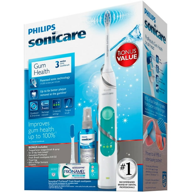 Philips Sonicare Gum Health 3 Series Toothbrush Set, 5 pc - Walmart.com ...