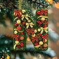 thumbnail image 5 of Christmas Tree Ornaments 2D Acrylic Monogram Pendants With Santa Hat 26 Letters For DIY Crafts And Home Decor, 5 of 5