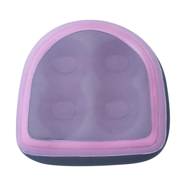 pdqouc Inflatable Hot Tub Booster Seat with Suction Cups, Spa Bath Pad with Back Support, Comfortable and Soft Massage Cushion for Bathtub, and Pool Steps, Durable Spa Accessory
