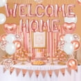 thumbnail image 5 of Welcome Home Decorations Rose Gold,Welcome Home Foil Balloon Banner with Rosegold Heart Balloons Pennant Flag Bunting for Housewarming Baby Shower Home Family Party Supplies, 5 of 6