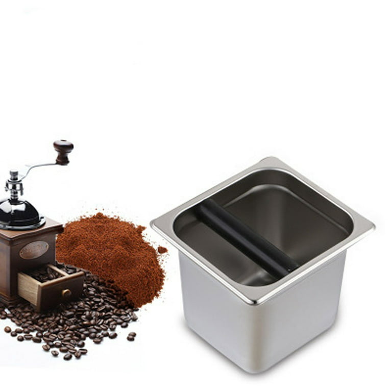 Wiueurtly Sponge for Bathtub Cleaning Barbell Brush Coffee Gounds Box  Stainless Steel Box Built-in Container for Coffee 