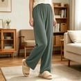 thumbnail image 4 of Lmnyox Wide Leg Pants for Toddler Kids Casual Loose Pull On Pants Plain Athletic Trousers with Pockets, 4 of 7
