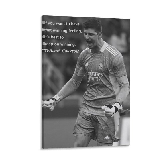 Thibaut Courtois Canvas Poster Canvas Art Poster and Wall Art Picture Print Modern Family bedroom Decor Posters 24x36inch(60x90cm)