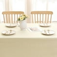 thumbnail image 6 of Smiry Rectangular Linen Tablecloths, Waterproof Wrinkle Free Table Cloth, Stain Resistant Fabric Table Cover, 52"x70", Beige, 6 of 8