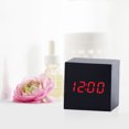 thumbnail image 3 of Reloj Nueva madera moderna de escritorio digital LED reloj despertador termómetro temporizador calendario AHeartcove SZ221208-0029JD, 3 of 3