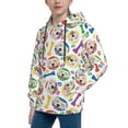 thumbnail image 2 of Cauagu Cartoon Labrador Retriever for Youth Pullover Hoodie Sweatshirts Hoodie Sweatshirt Aautumn Long-Sleeve Pullover Casual Hooded Sweatshirt for Youth-Small, 2 of 6