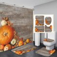 thumbnail image 1 of Ensemble de Rangement de Salle de Bain Hallwee Cadeau Ensemble de Quatre Pièces Rideau de Douche Imprimé St. Hallowee Tapis de Toilette Combinaison Ensemble de Rideaux de Salle de Bain 45*75 Ensemble de Quatre Pièces, 1 of 3