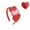 B, variant on Minjewel Valentine's Day & Wedding Red Glitter Heart Statement Headband for Women, Wide Sparkly Party Hair Accessory for Holidays & Celebrations,A