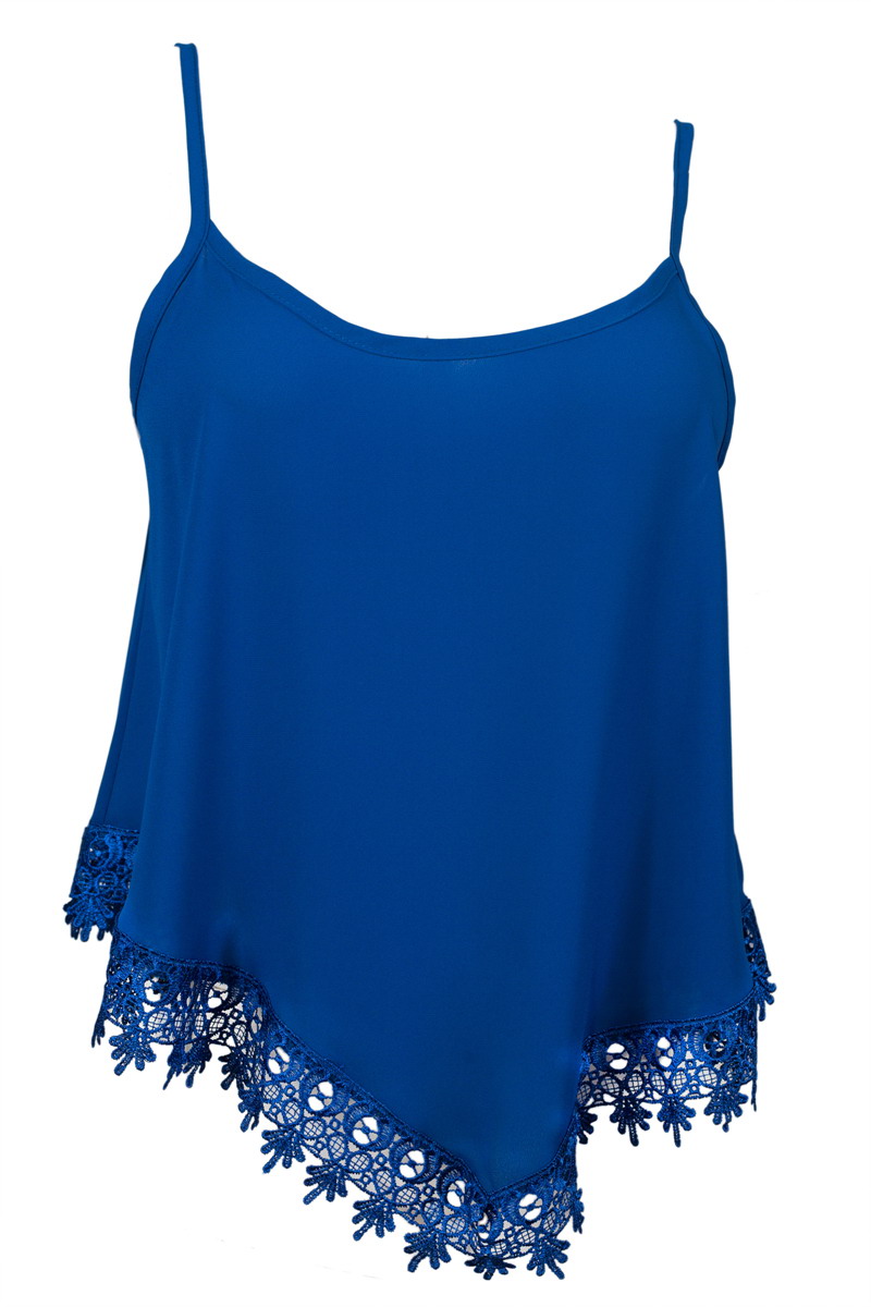 royal blue spaghetti strap top