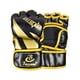 thumbnail image 2 of Guantes de mma Medio Hombres Mujeres Sparring Grappling Open Palm Cuero de PU Taekwondo Protector de manos Guantes de kickboxing Guantes de boxeo Aureato negro DYNWAVEMX Guantes de boxeo, 2 of 8