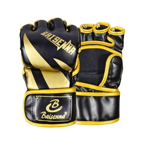 Guantes mma medio palma abierta Zulema equipo de protección negro