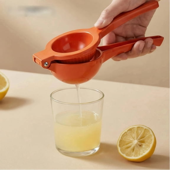 1-Pack Manual Lemon Squeezer, Large Metal Citrus Juicer Hand Press, Lemon Lime Orange Fruit Juicer, Heavy Duty Handheld Citrus Press Kitchen Tool