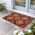 thumbnail image 2 of Vintage Brown Doormat Outdoor Entrance 24"x36", Boho Ethnic Geometric Abstract Art Southwestern Absorb Moisture Dirt Door Mats, Non-Slip Rubber Backing Floor Mats Indoor, Low-Profile Front Door Rugs, 2 of 9