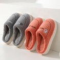 thumbnail image 5 of Zapatillas de algodón de invierno para mujer, suela gruesa, para interior, cálidas y cómodas, además de terciopelo para interior, antideslizantes, para hombre, 5 of 5
