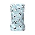 thumbnail image 5 of Sigee Cute Panda Bear for Women's Workout Tank Top,Running Tank Tops,Sleeveless Gym Clothes, 5 of 8
