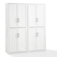 thumbnail image 2 of Crosley Furniture Savannah Transitional Tall Wood Pantry in White (Set of 2), 2 of 2