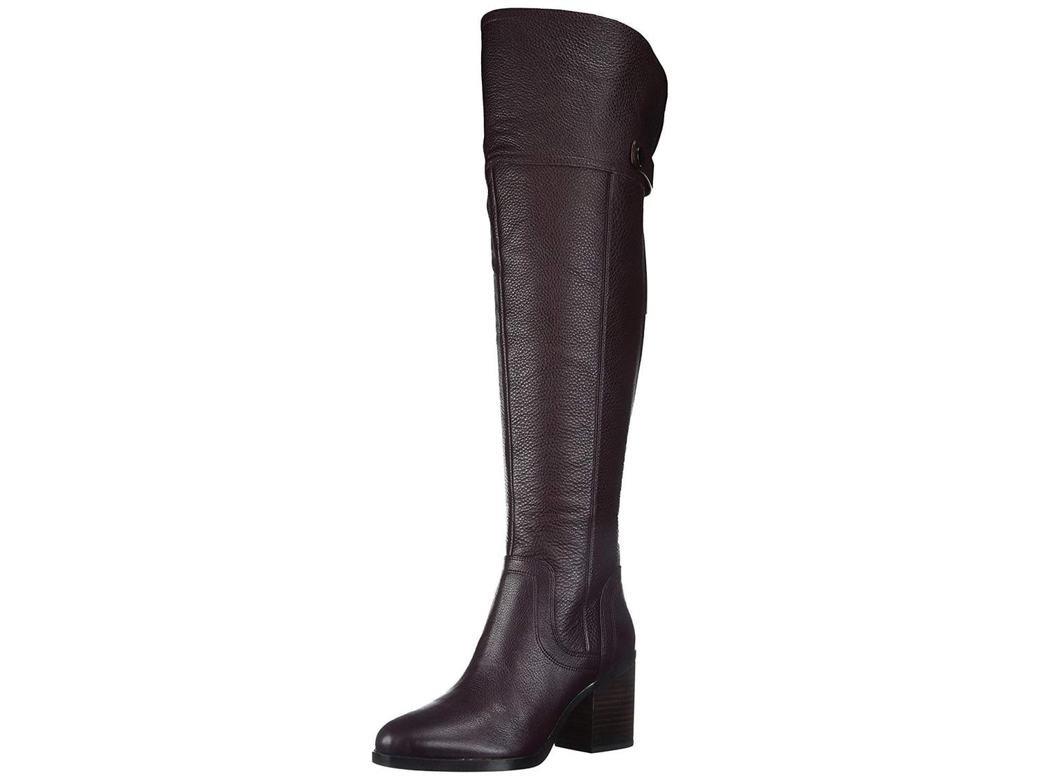 franco sarto leather side zip booties